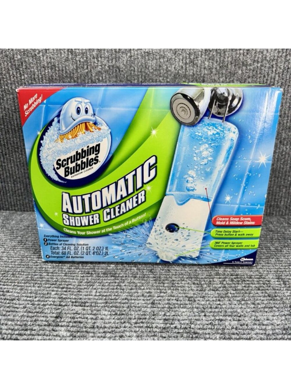 Scrubbing Bubbles Automatic Shower Cleaner Starter Kit w/ 2 Refills Bottles NEW